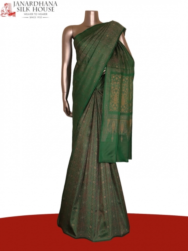 Exquisite Handloom Jamawar Tanchoi Silk Saree-Master Weaves